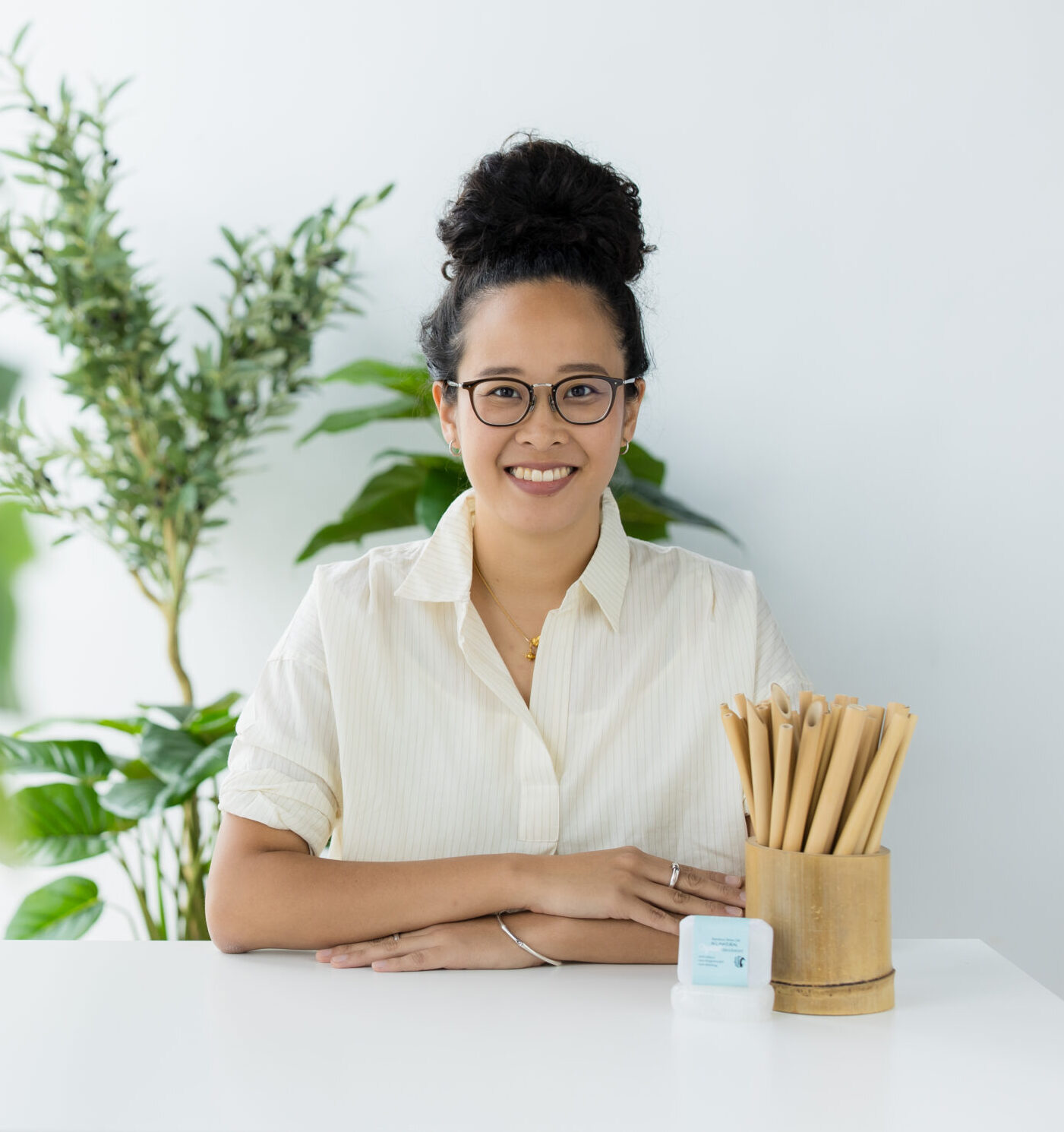 Melissa Lam Bamboo Straw Girl